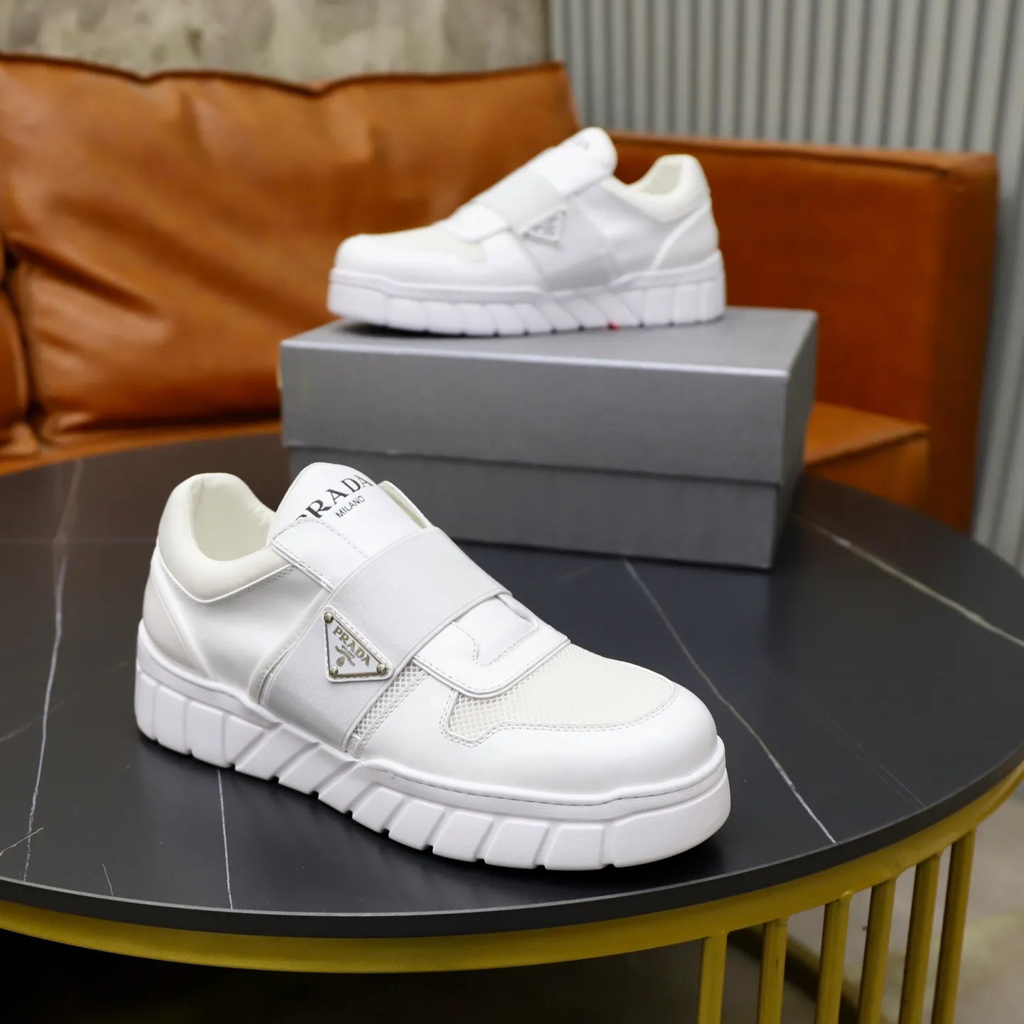 Ex-factory price 560💰[PRADA] Men's shoes are popular in the counter, official website synchronization, 1 high-quality shipment ✔️Original cowhide + cowhide lining, 1🆚1 replica, original sole, 38-45 (45 customized, non-refundable)